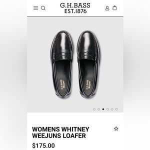 GH BASS | Weejun Whitney Loafer | Black